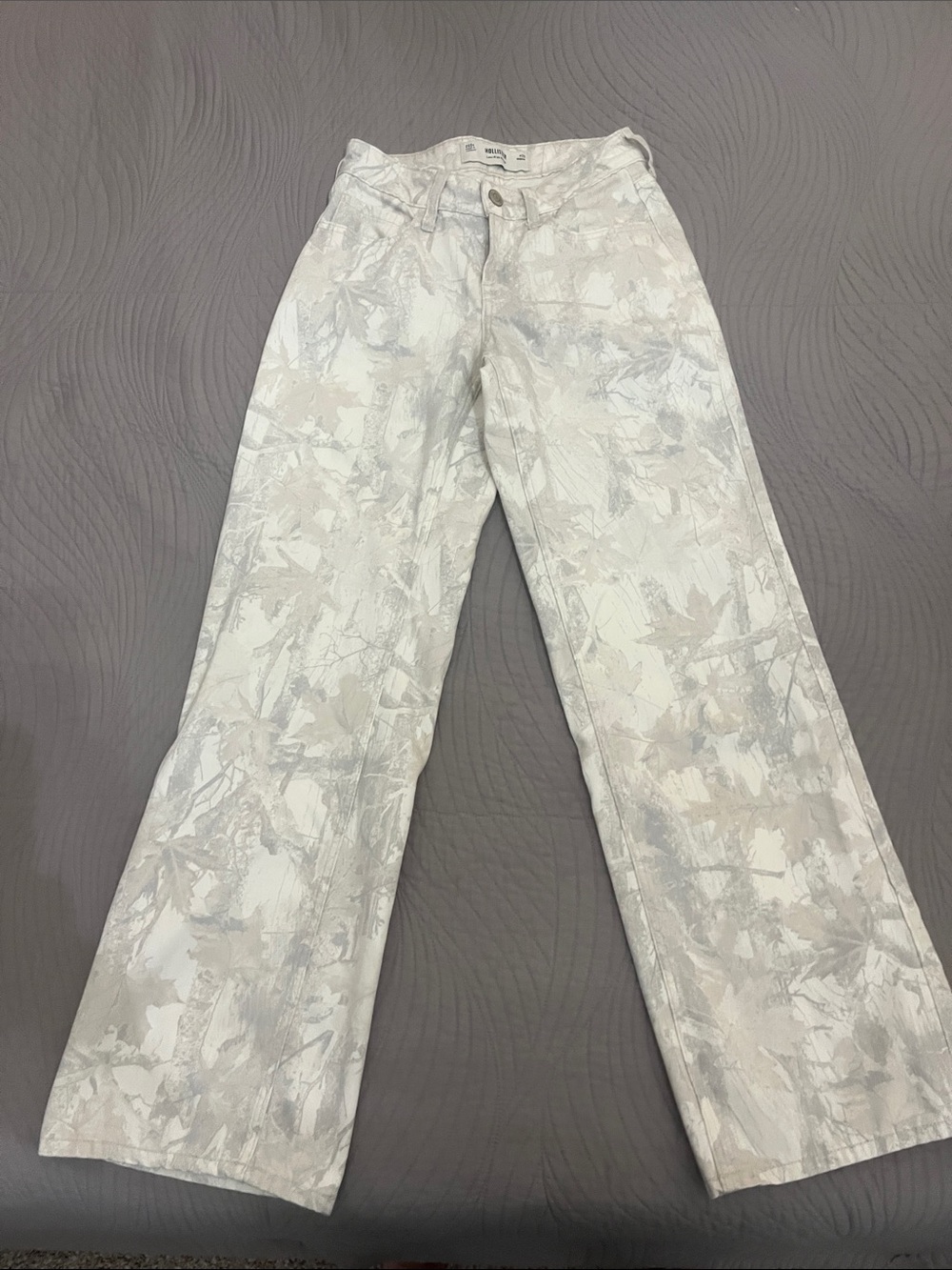 Hollister Wide Leg Jeans - Neutral Tones